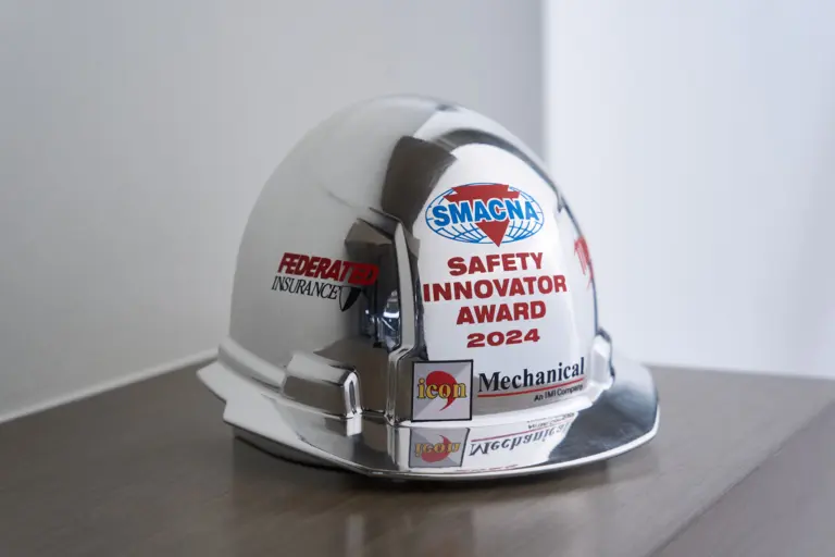 Silver Safety Innovator Award Hard Hat