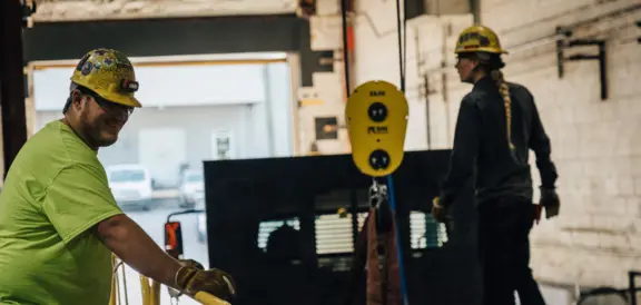 Industrial Workers in Warehouse