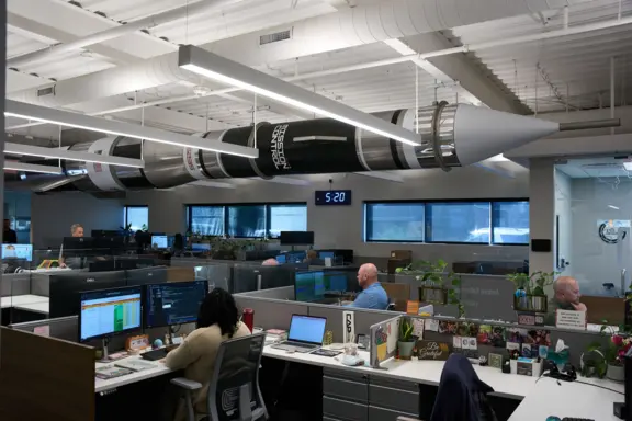 Mission Control Themed Office